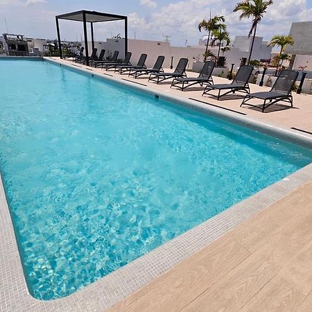 Fancy 3 Bedroom Apartments In Downtown Playa Rooftop Pool Gym Playa del Carmen Exteriör bild