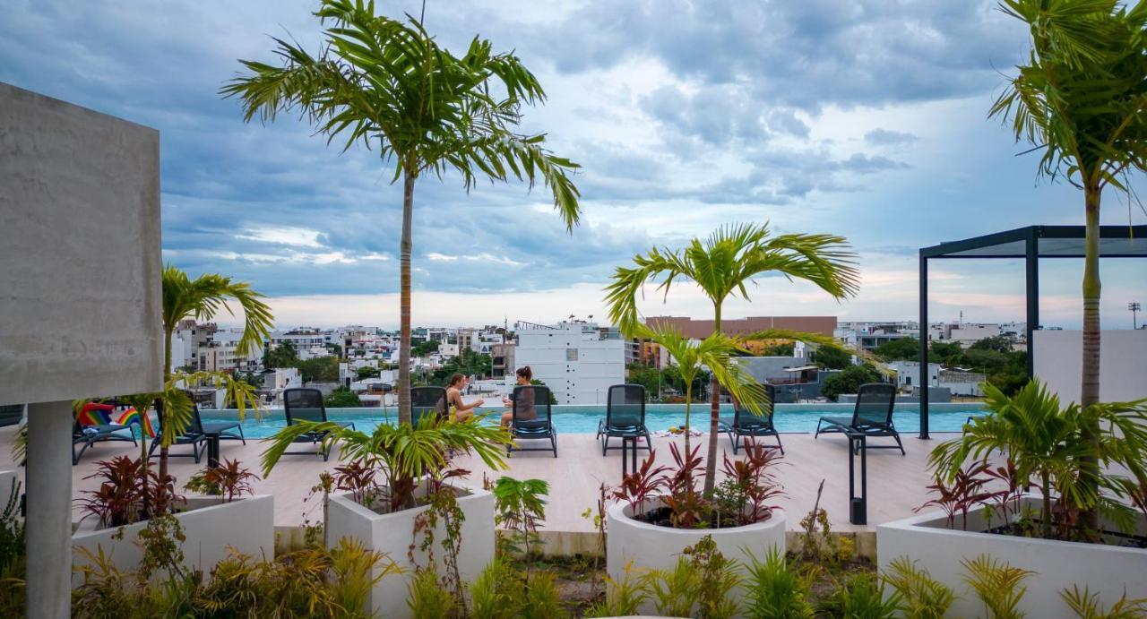 Fancy 3 Bedroom Apartments In Downtown Playa Rooftop Pool Gym Playa del Carmen Exteriör bild