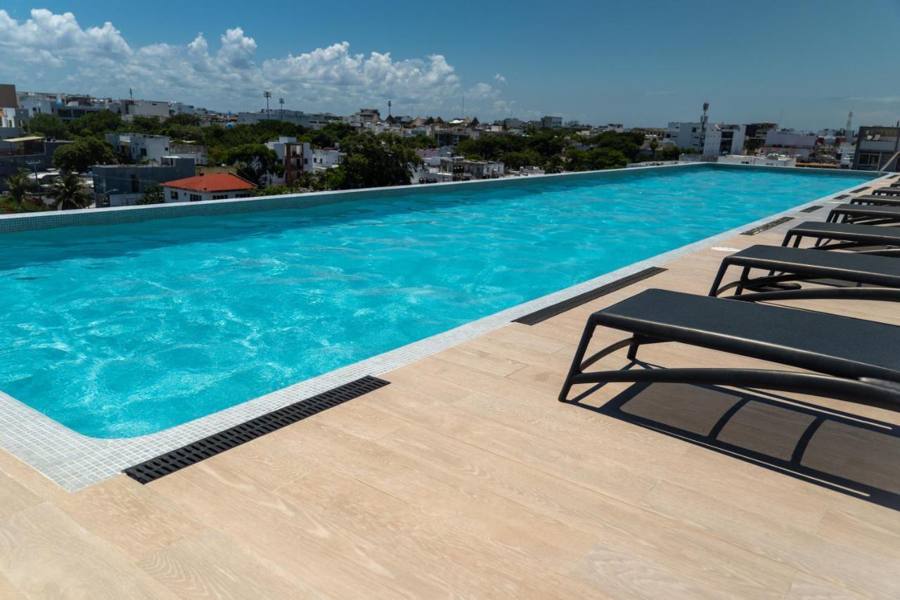 Fancy 3 Bedroom Apartments In Downtown Playa Rooftop Pool Gym Playa del Carmen Exteriör bild